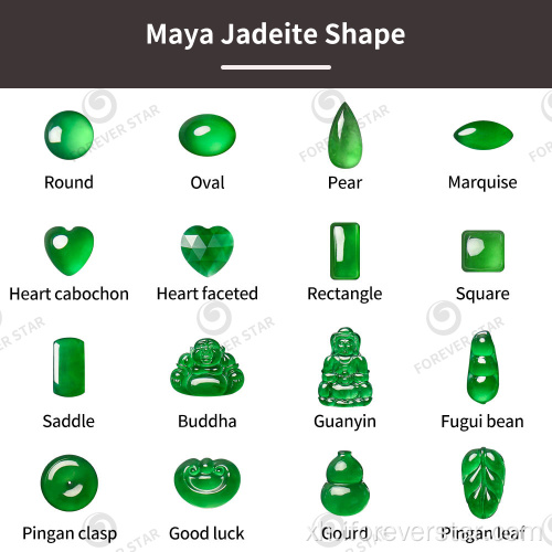 Umbala ogcweleyo oGreen Jadeite jadeite